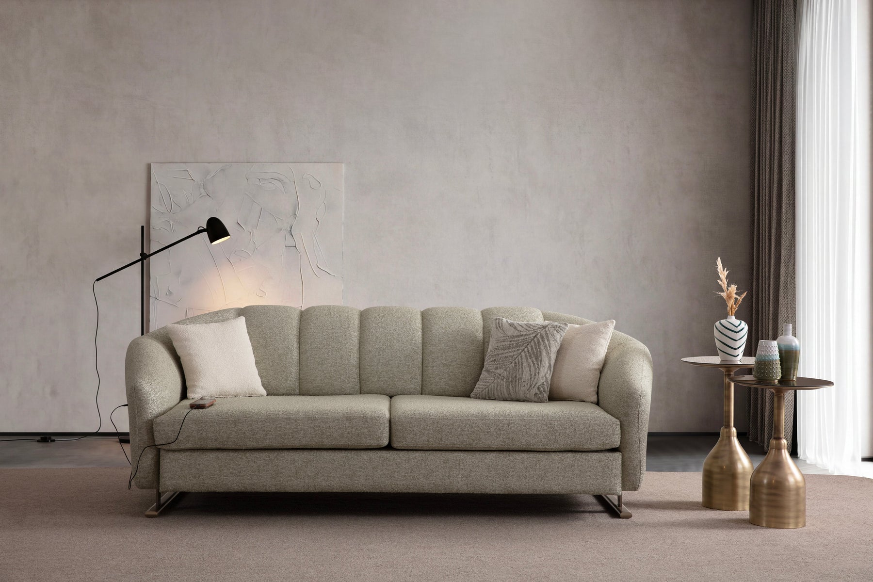 Evoxa 3-Seater Sofa (SG) by Netline Interiors