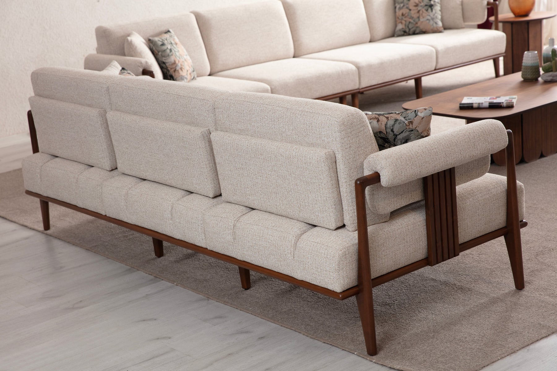 Klismos 3-Seater Sofa (SG) by Netline Interiors