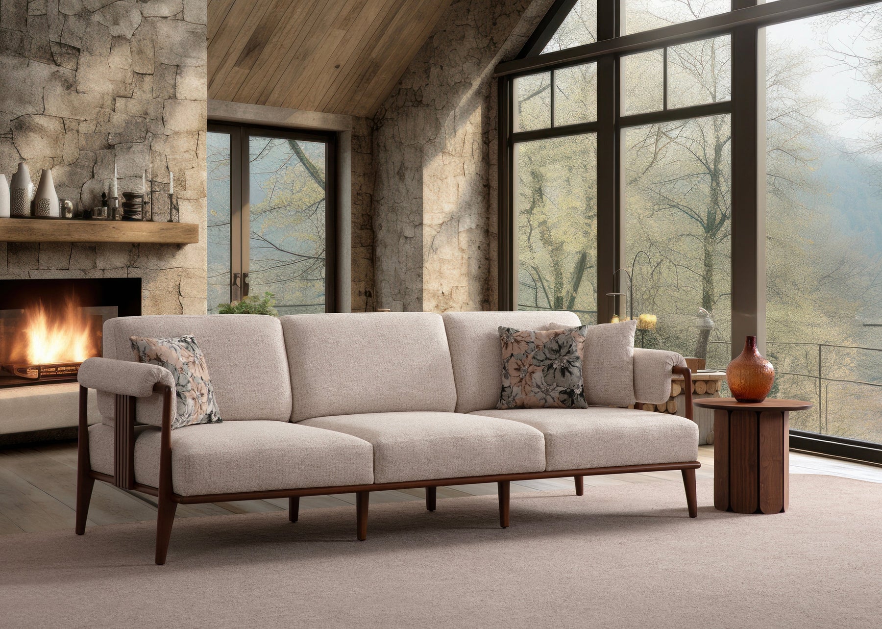 Klismos Sofa Set (SG) by Netline Interiors