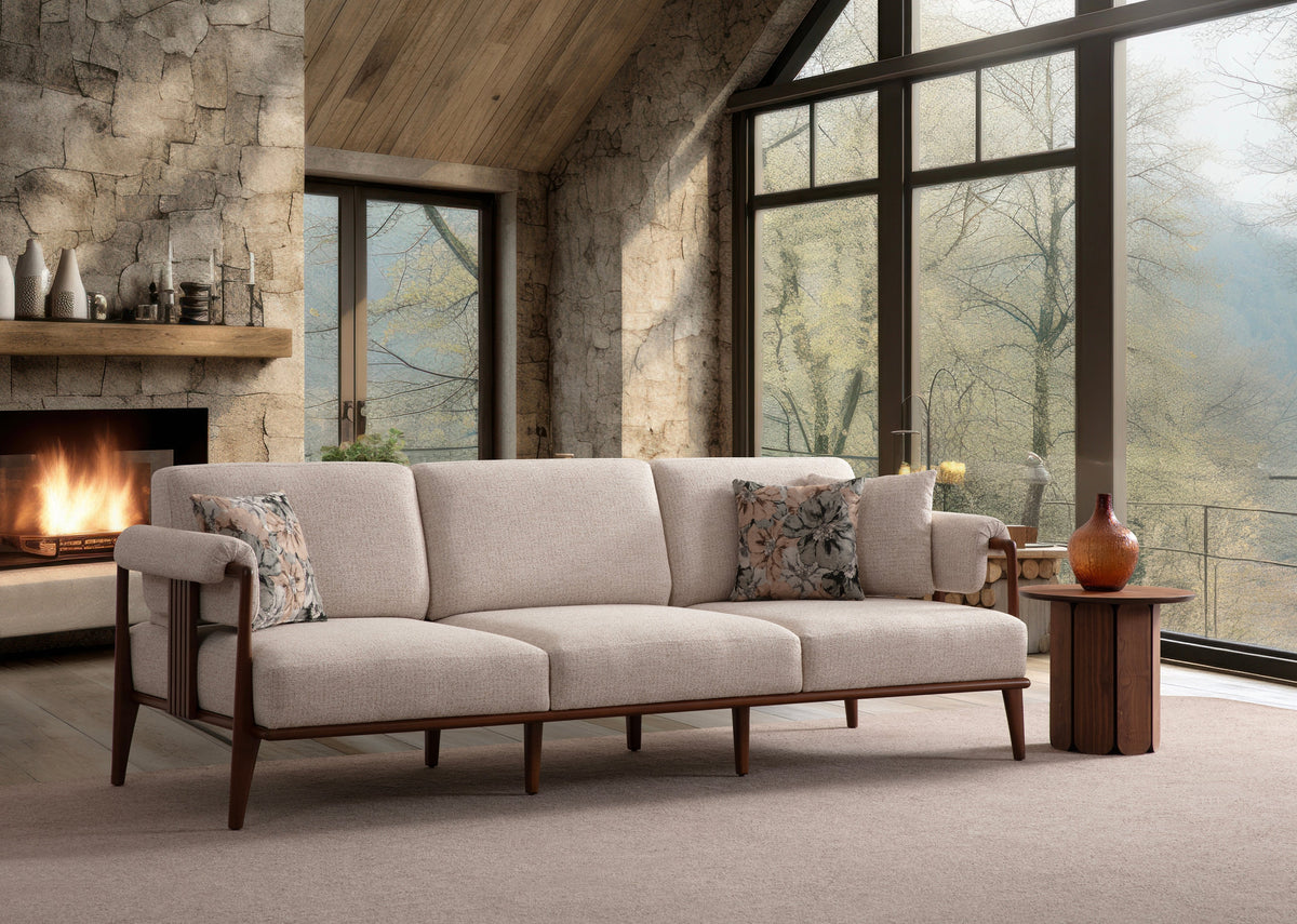 Klismos 3-Seater Sofa (SG) by Netline Interiors