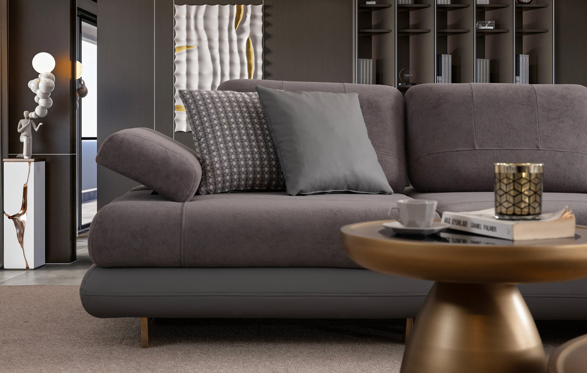 Lunza Corner Sofa (SG) by Netline Interiors