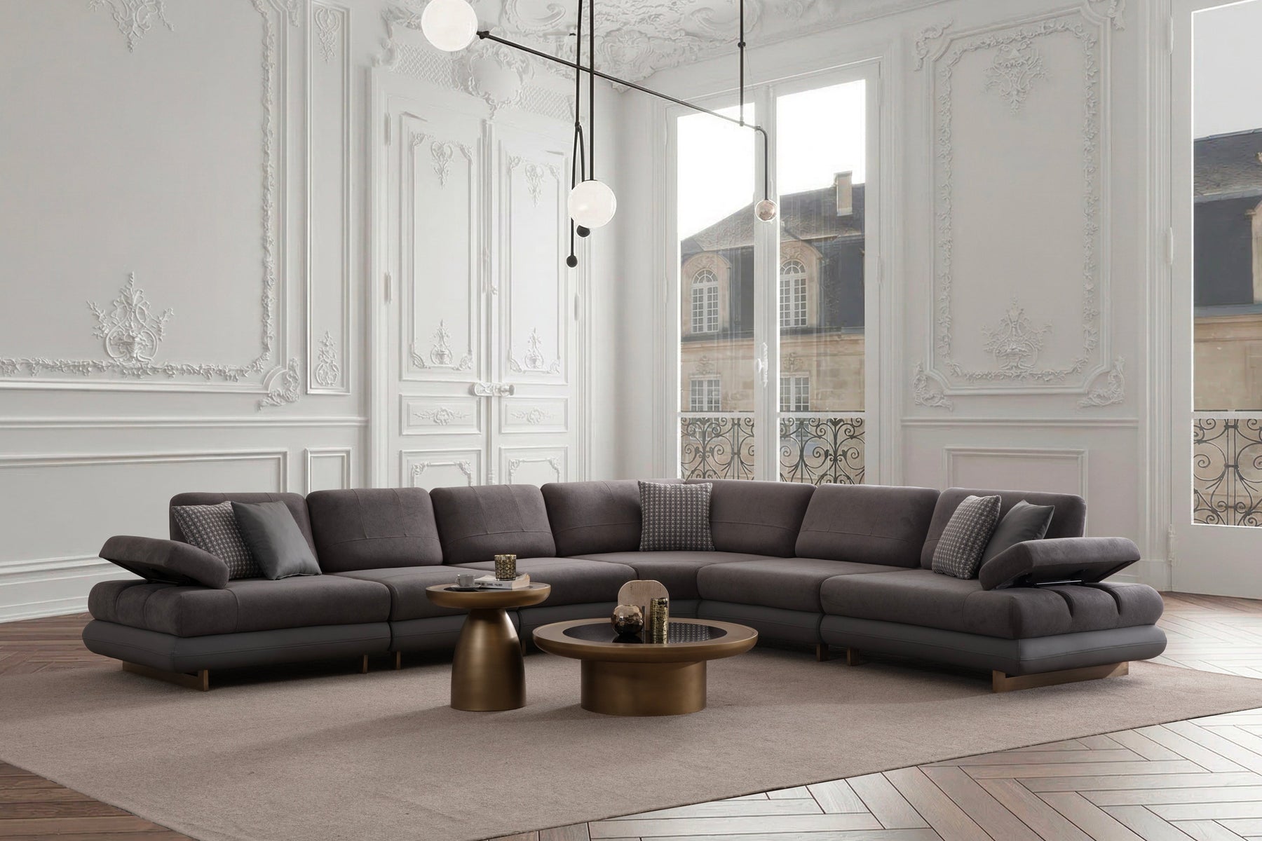 Lunza Corner Sofa (SG) by Netline Interiors