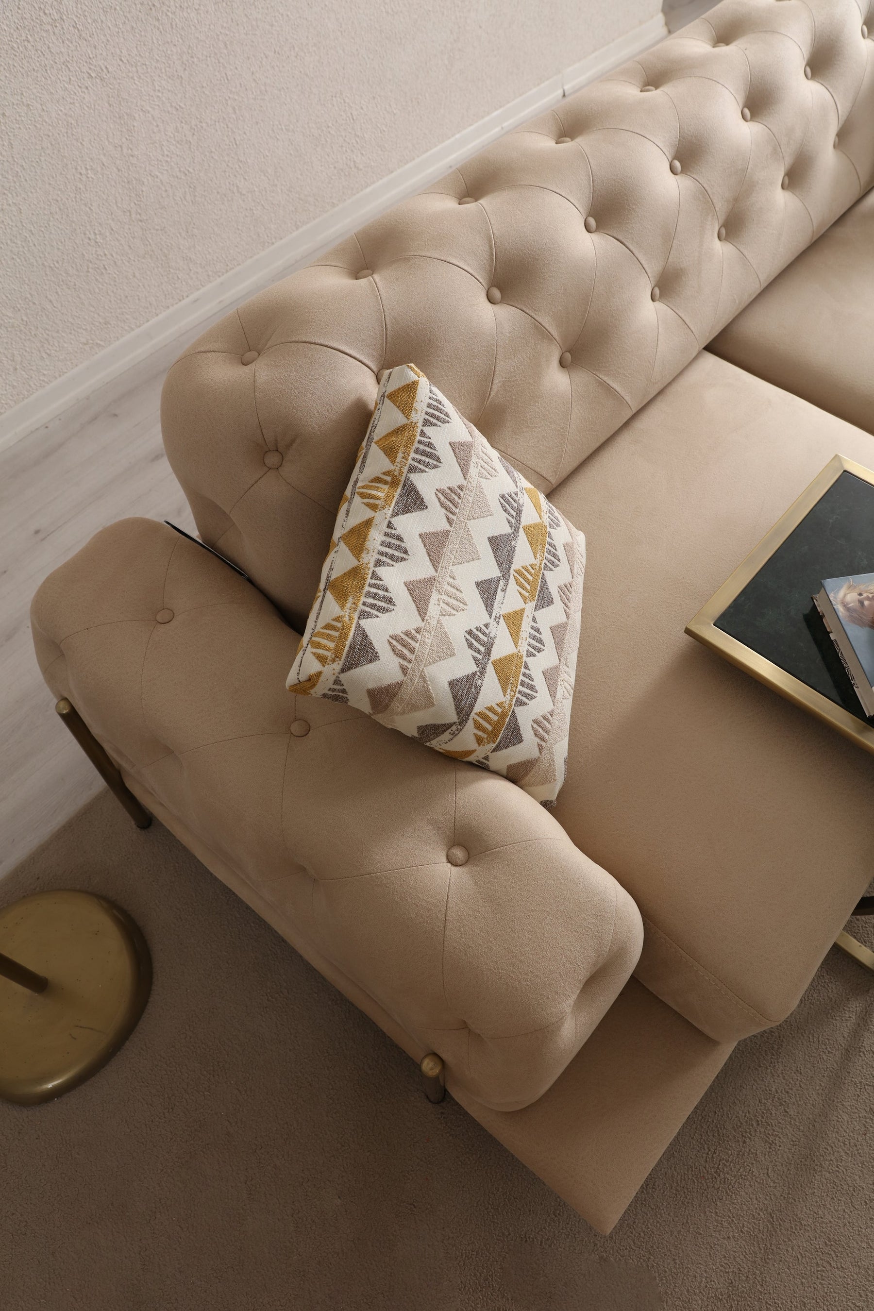 Eos Quilted 3-Seater Sofa (SG) by Netline Interiors
