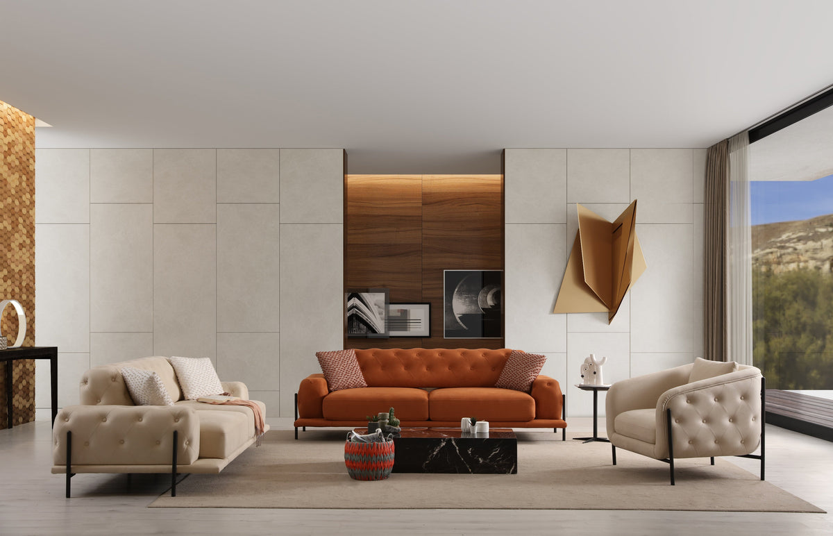 Eos Quilted Sofa Set (SG) by Netline Interiors