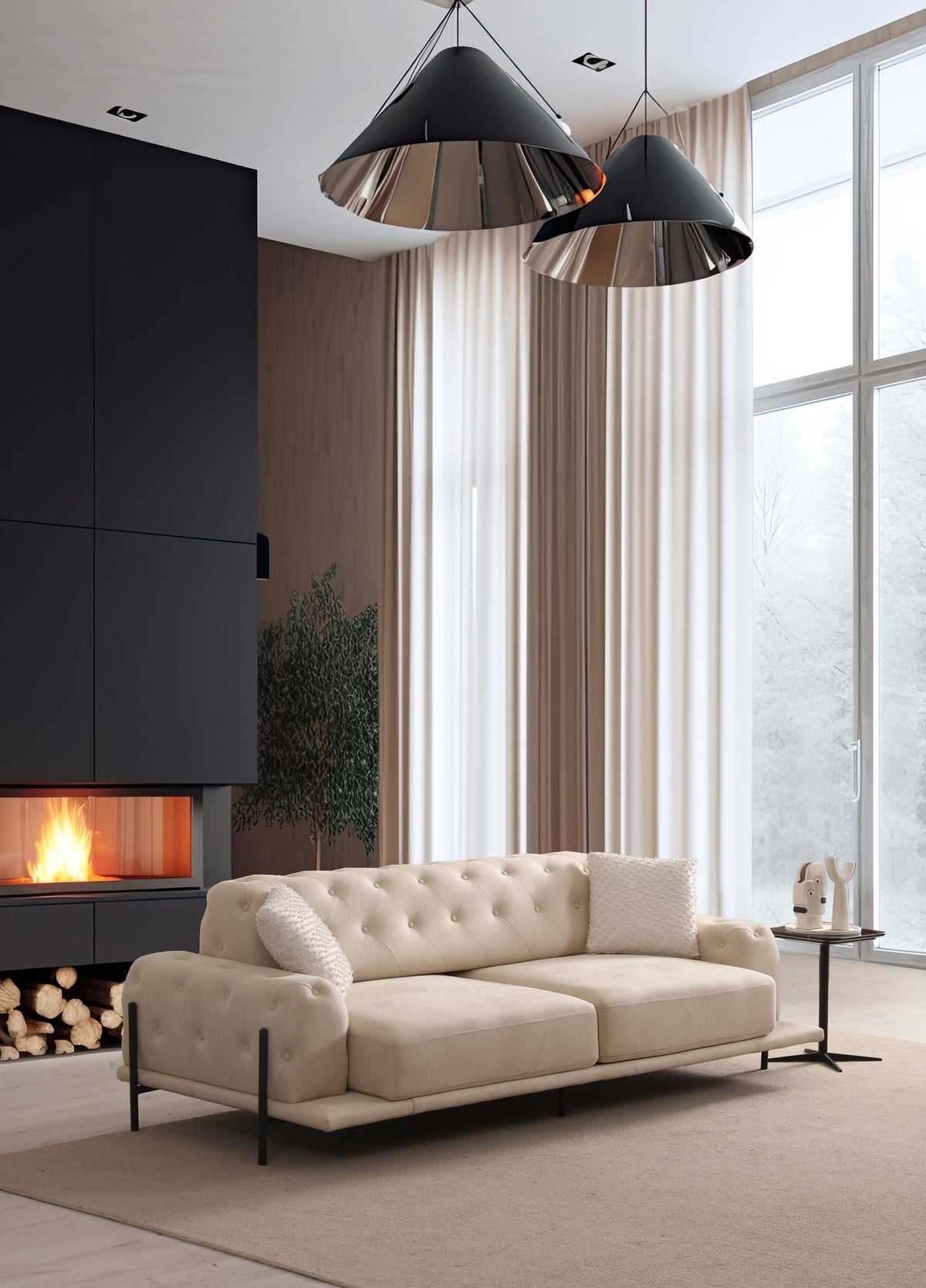 Eos Quilted Sofa Set (SG) by Netline Interiors
