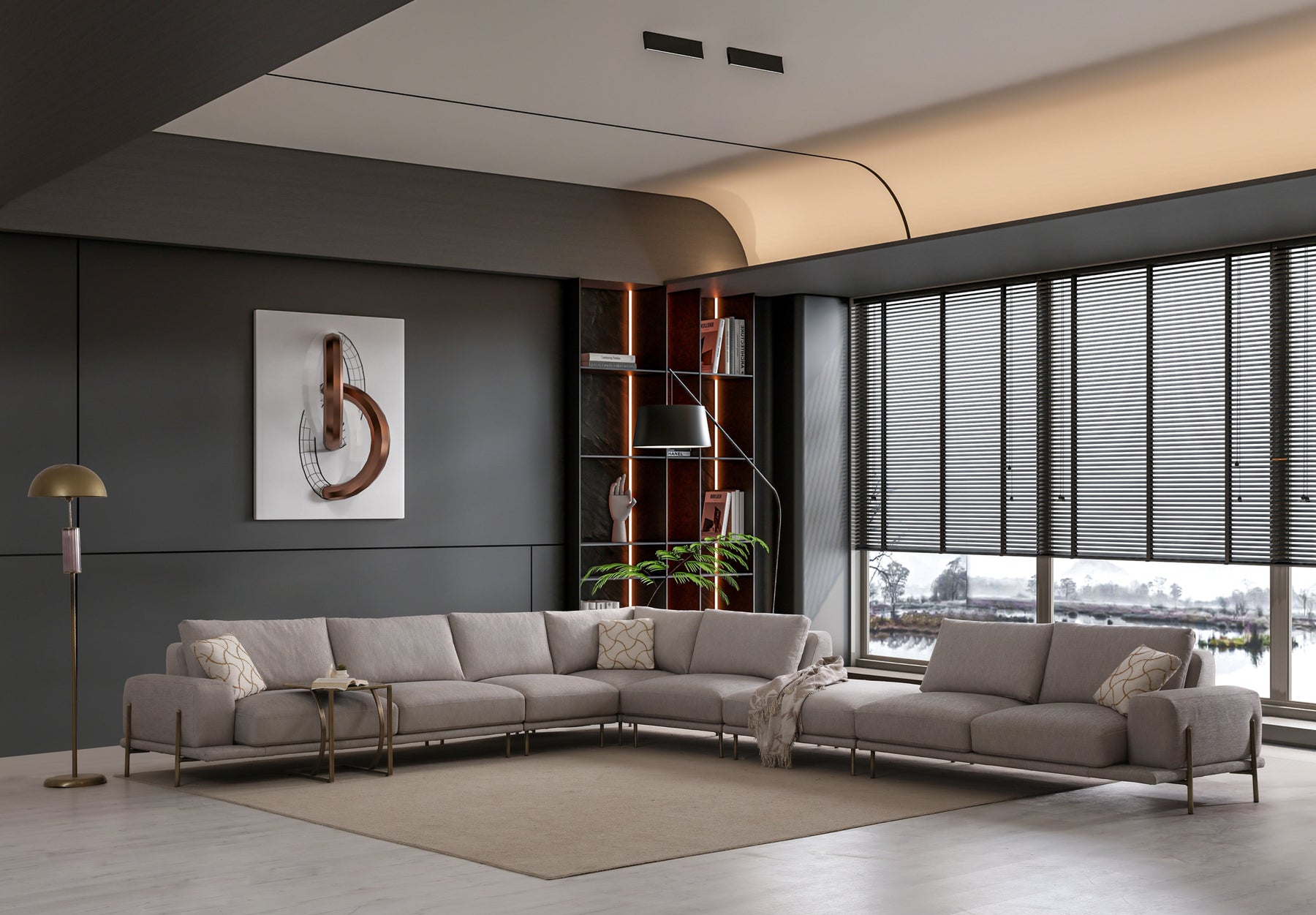 Eos Modular Corner Sofa (SG) by Netline Interiors