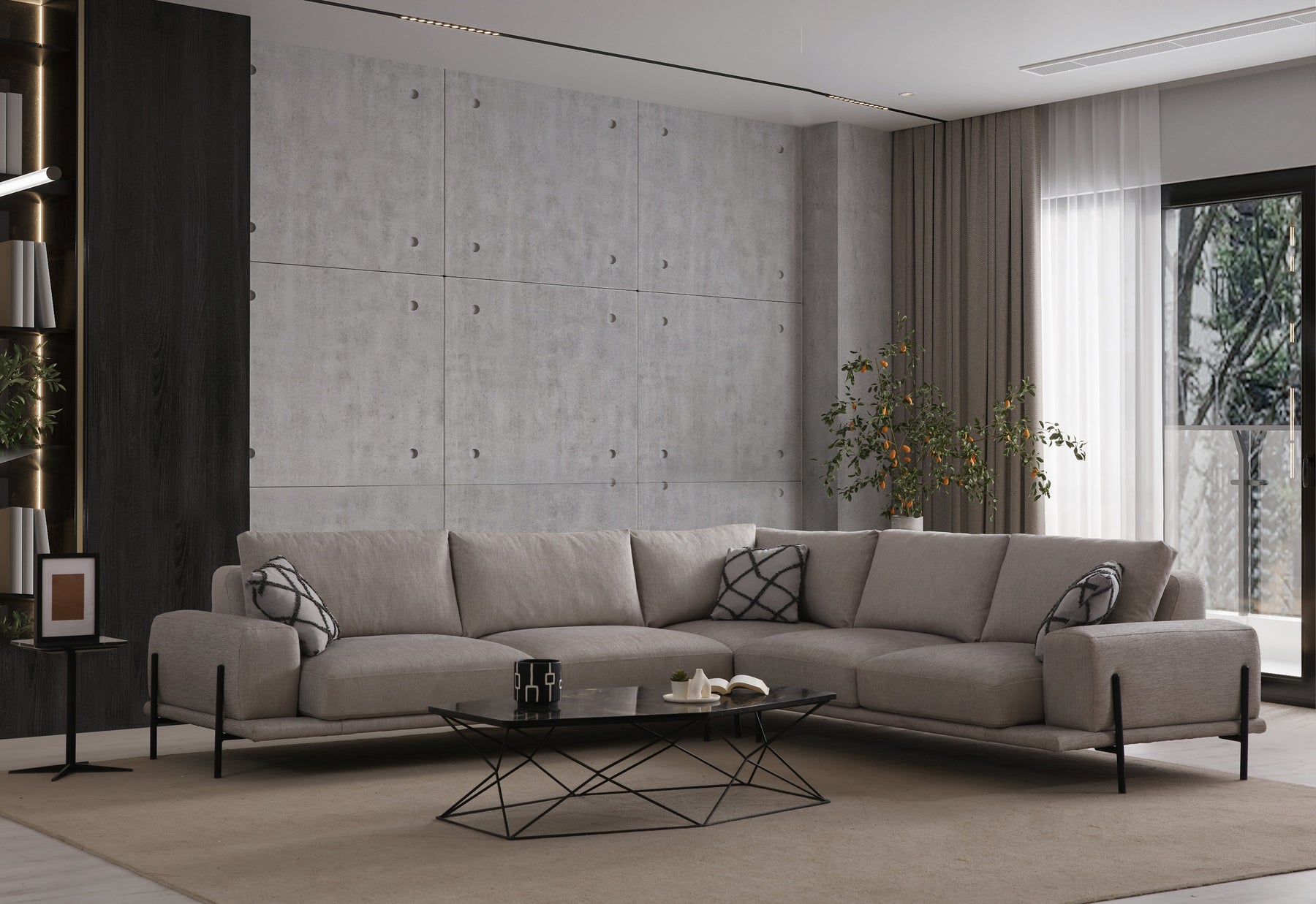 Eos Modular Corner Sofa (SG) by Netline Interiors