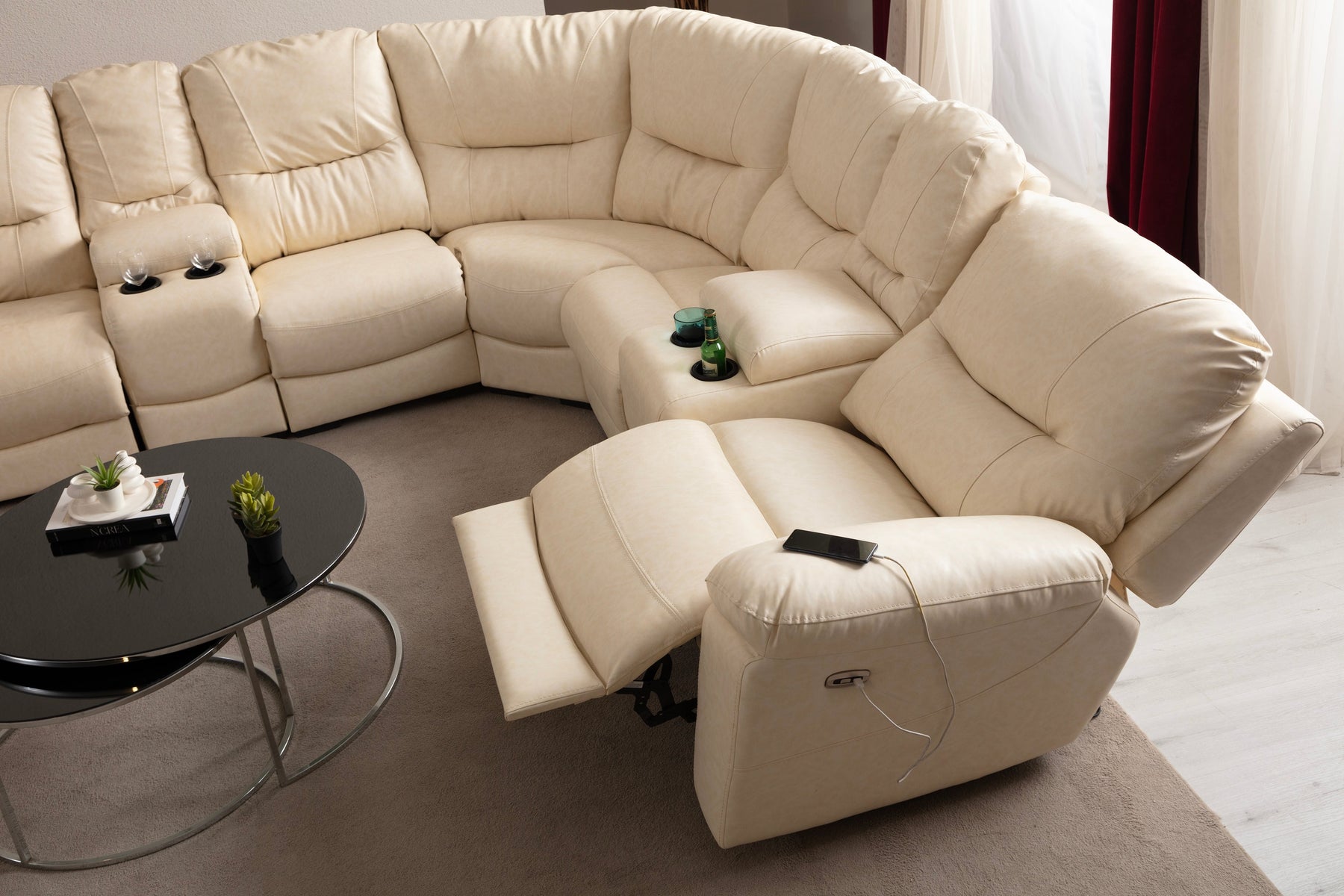 Ravella Modular Reclining Corner Sofa (SG) by Netline Interiors