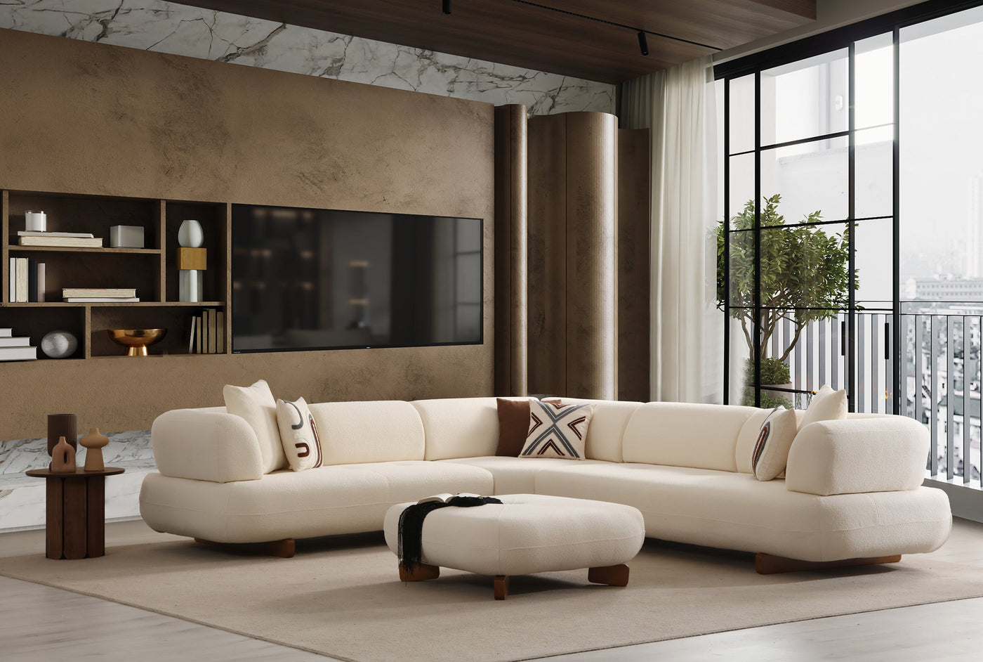 Manetti Premium Modular Corner Sofa Set (SG) by Netline Interiors