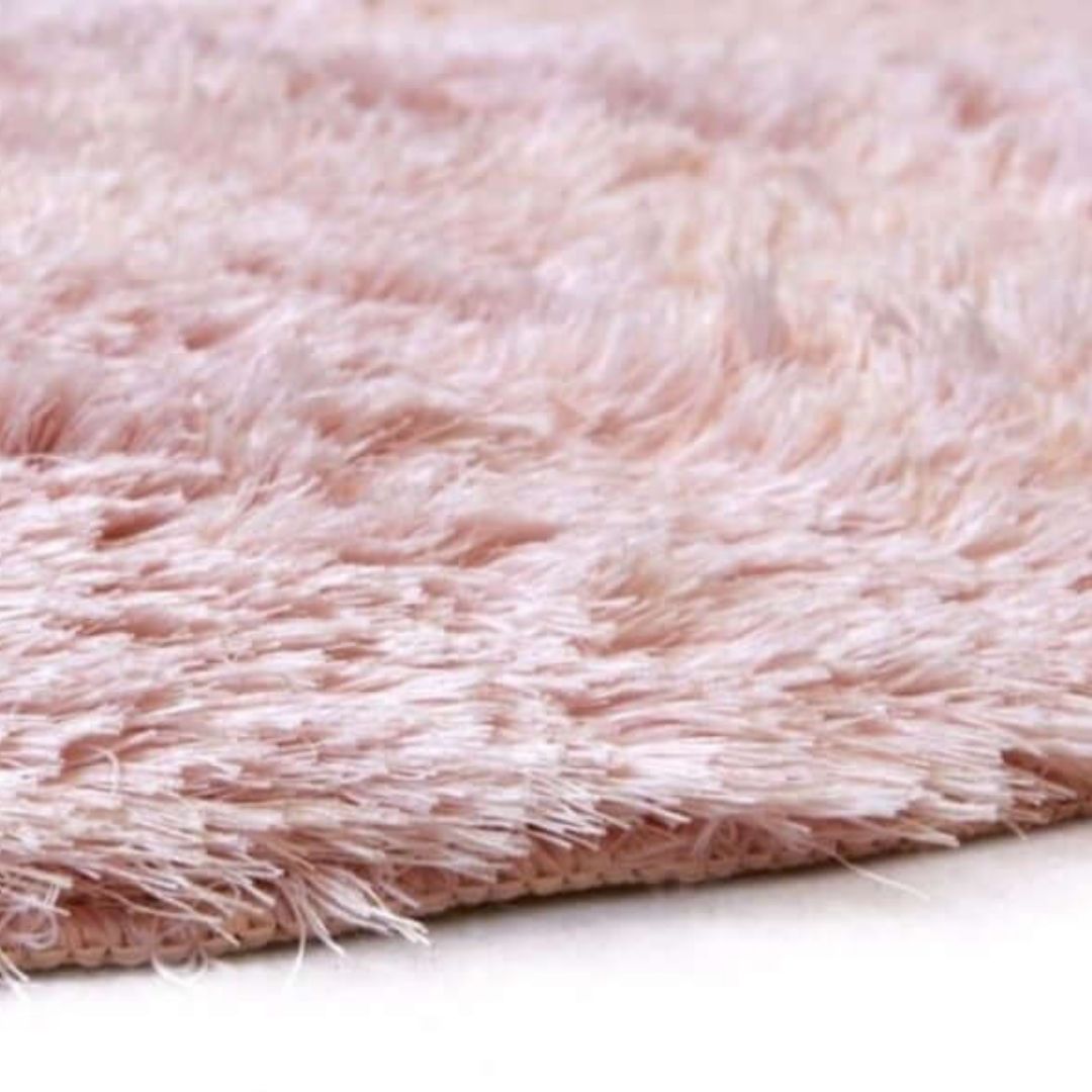 Soft Washable Pink Shaggy Rug – SA-07