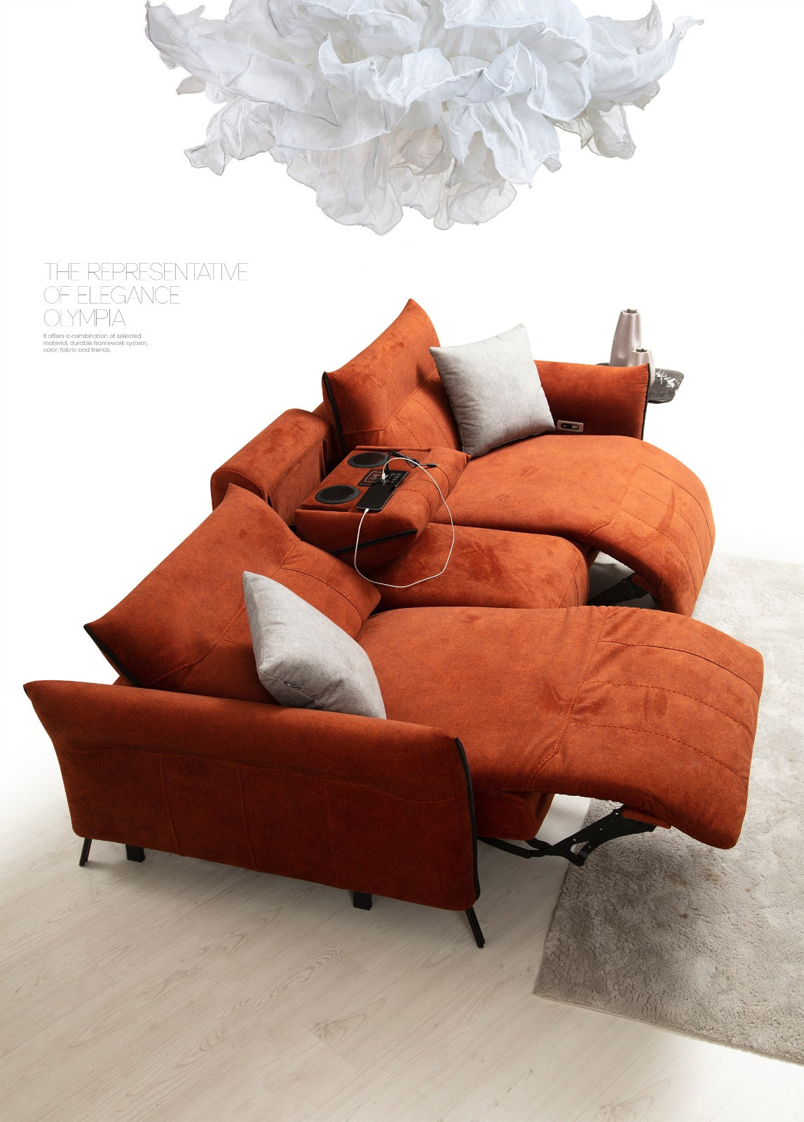 Mozart 3 Seater Sofa by Netline Interiors