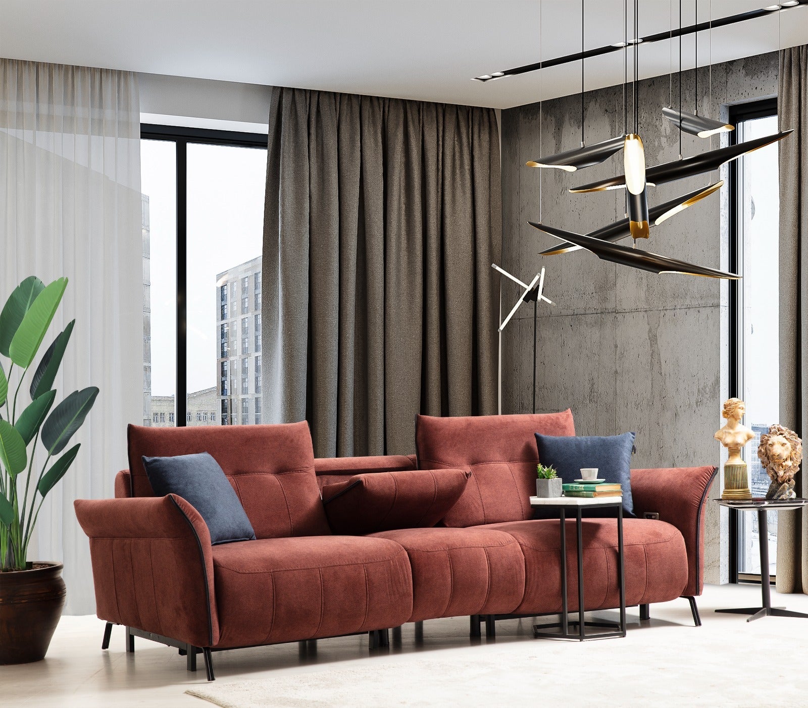 Mozart 3 Seater Sofa by Netline Interiors