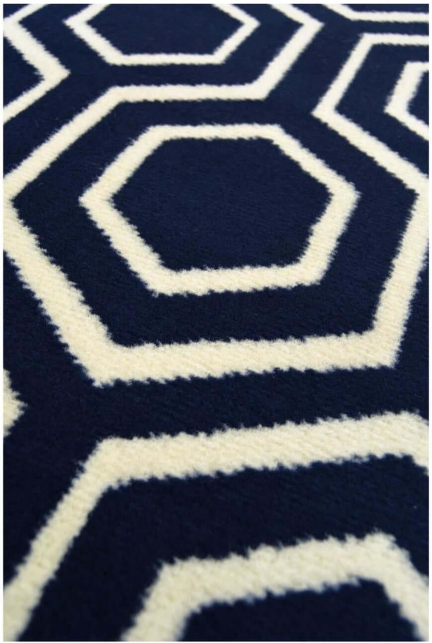 Maestro Honeycomb Navy Rug – 3035 X011