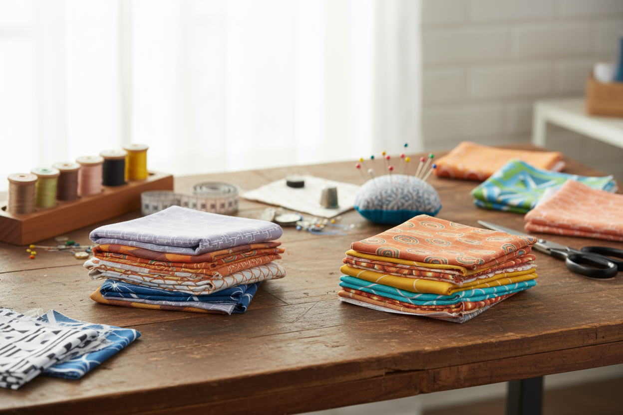 Fabric Scrap Bags – 450g Retro Cotton Drill Offcuts