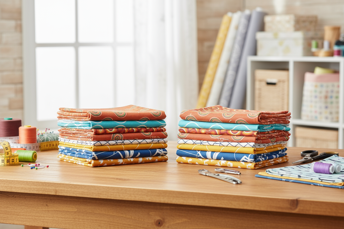 Fabric Scrap Bags – 450g Retro Cotton Drill Offcuts