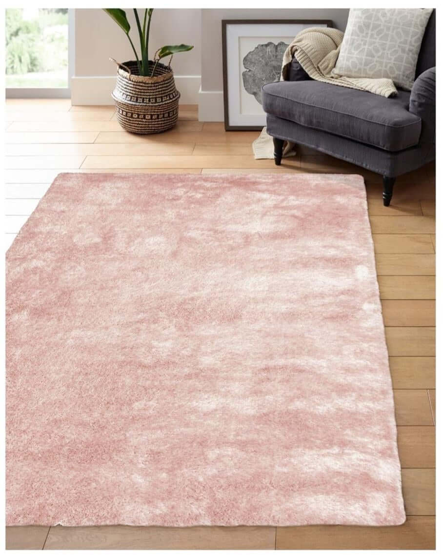Shimmer Pink Supersoft Shaggy Rug – ODS33