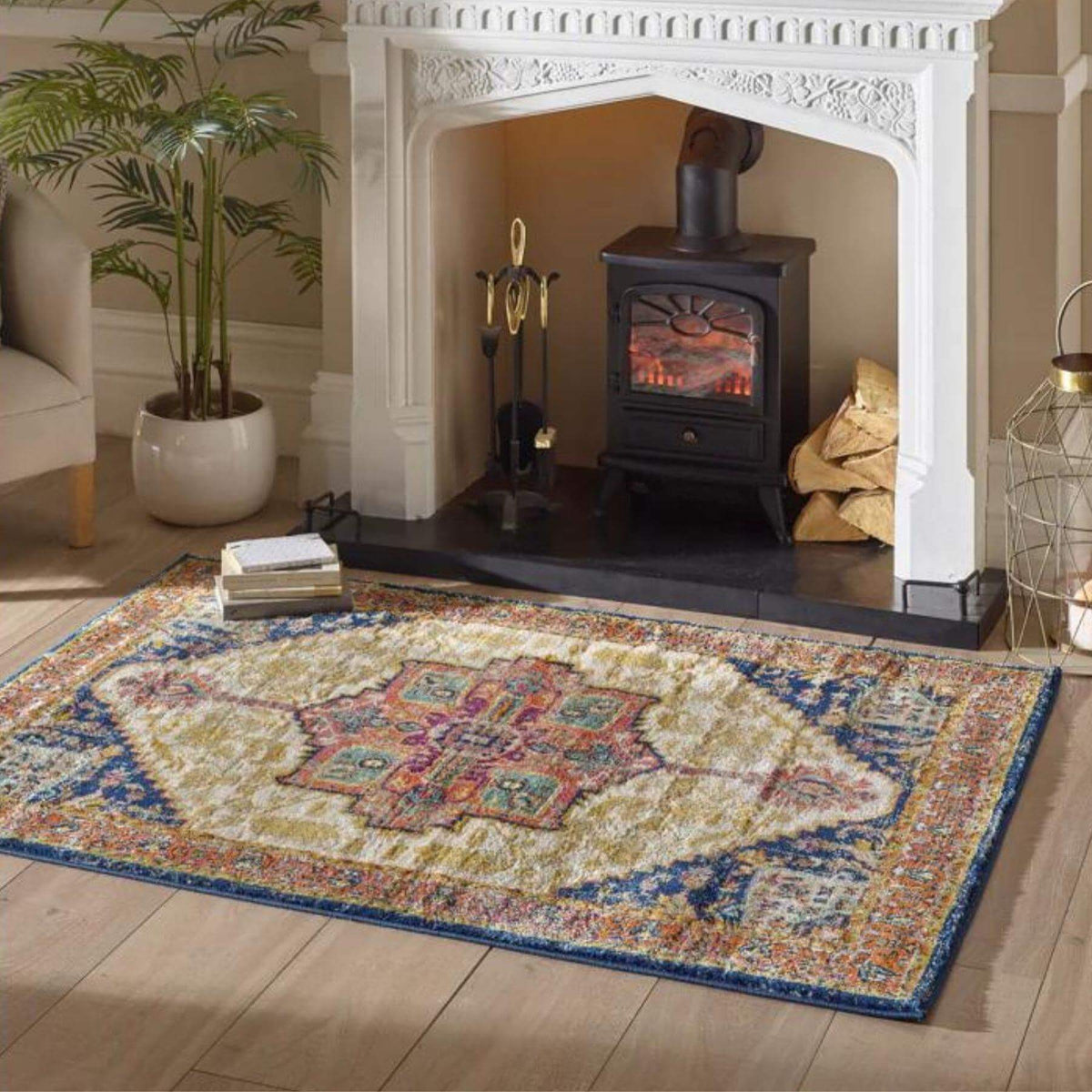 Granada Multicolour Vintage Rug – Amber