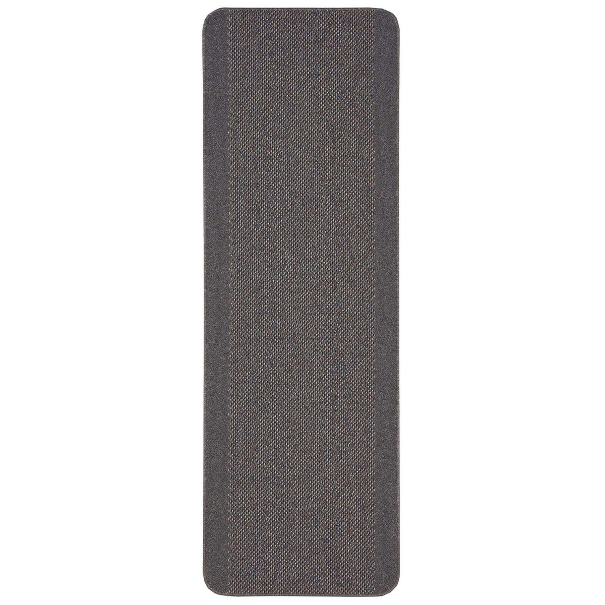 Washable Bordered Dark Grey Rug – 110D