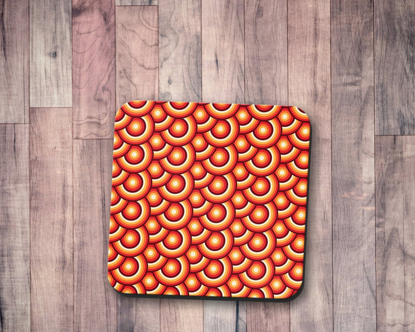 Orange Retro 70's Design Coasters