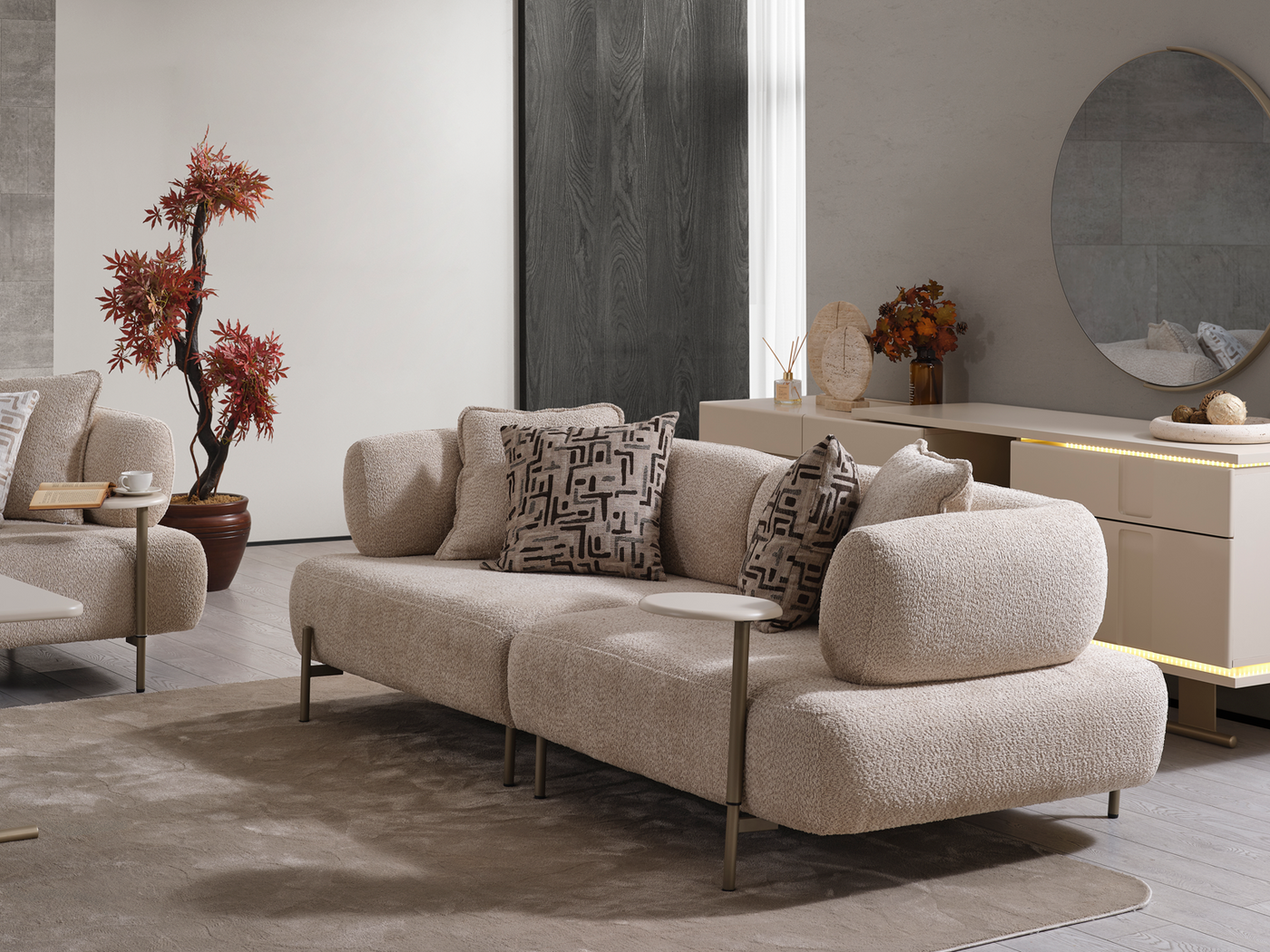 Lizbon 3-Seater Sofa by Netline Interiors