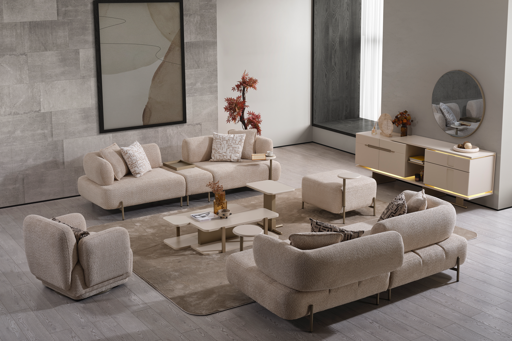 Lizbon Sofa Set by Netline Interiors