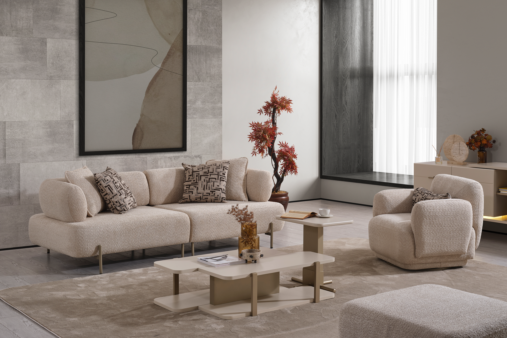 Lizbon Sofa Set by Netline Interiors