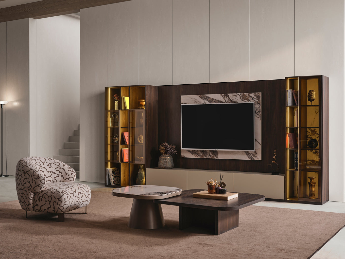 Lotus Coffee Table & Side Table (O) by Netline Interiors