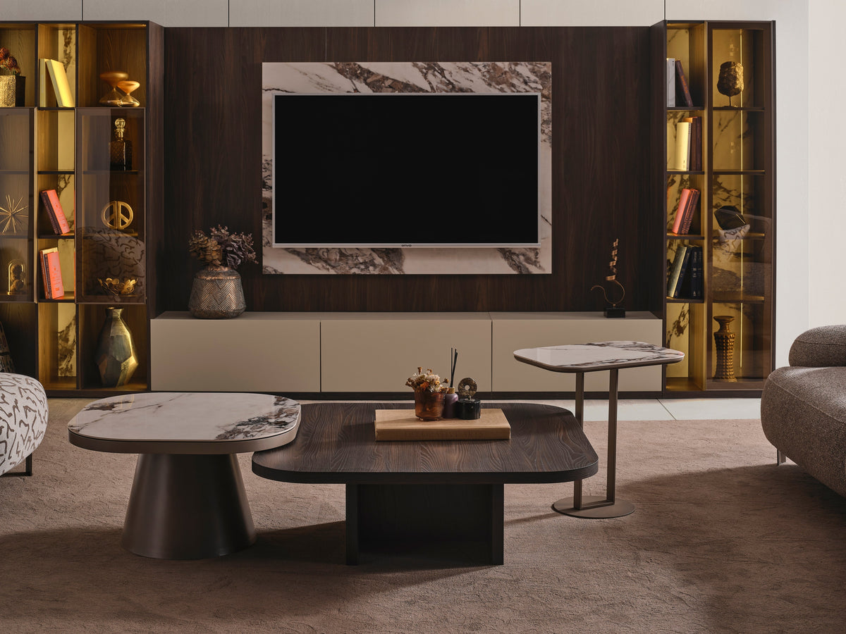 Lotus Coffee Table & Side Table (O) by Netline Interiors