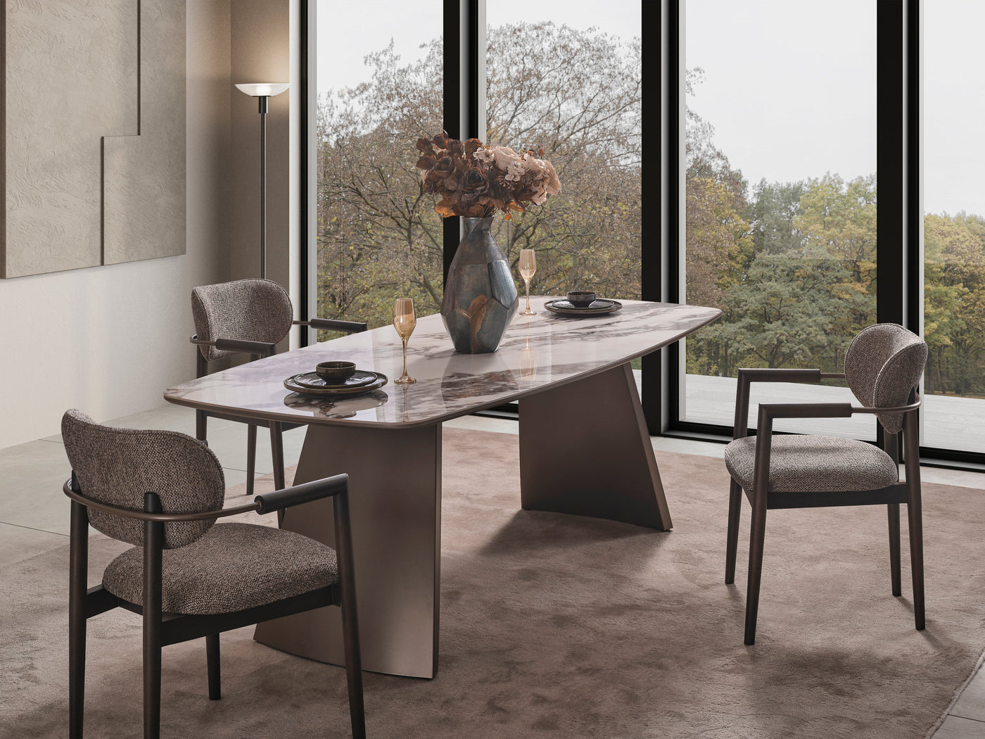 Lotus Dining Table (O) by Netline Interiors
