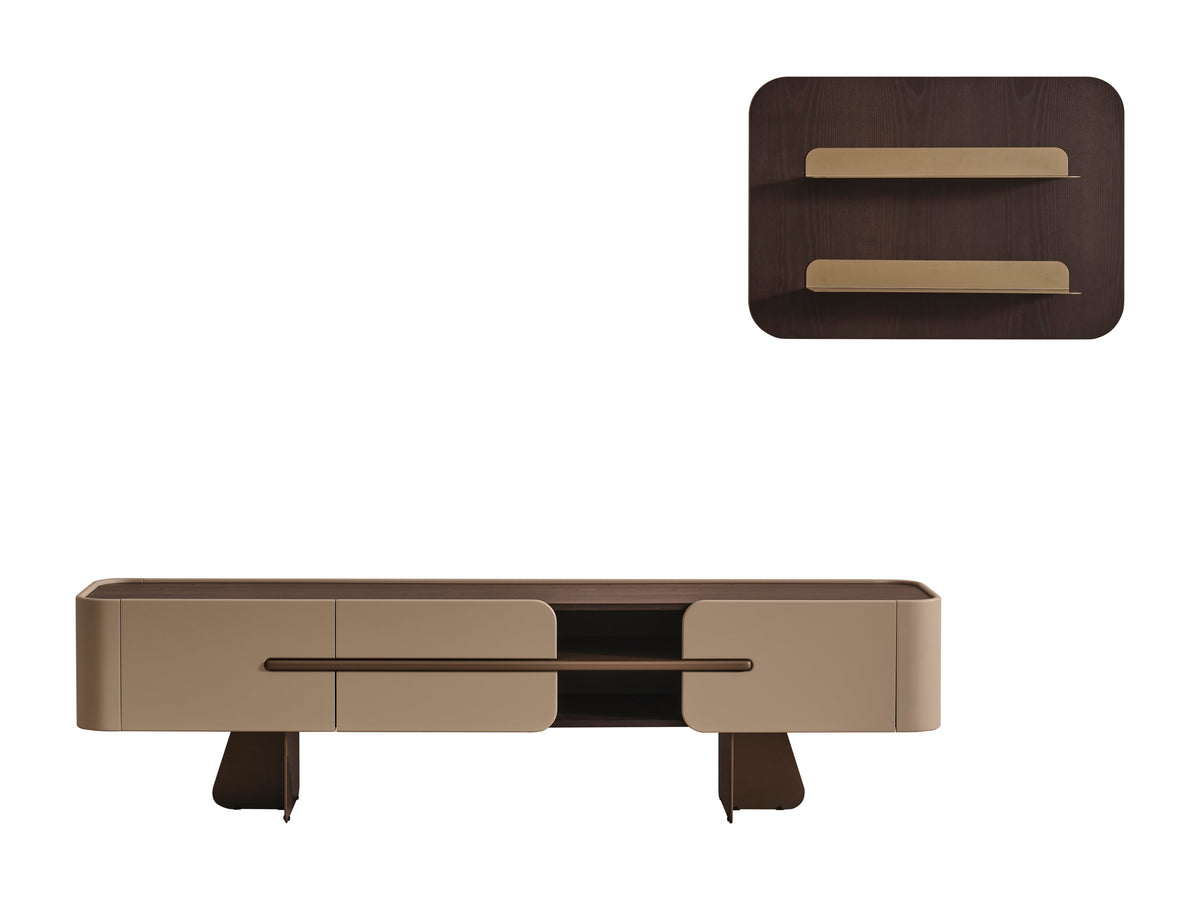Lotus TV Unit (O) by Netline Interiors