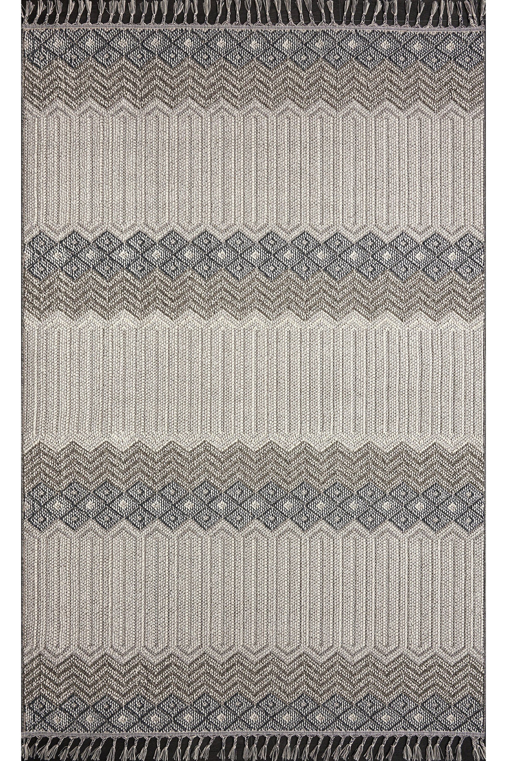 Beige Netline Home Natura 9965 washable area rug in a modern design, soft polypropylene, ideal for bedroom, study, or entryway.