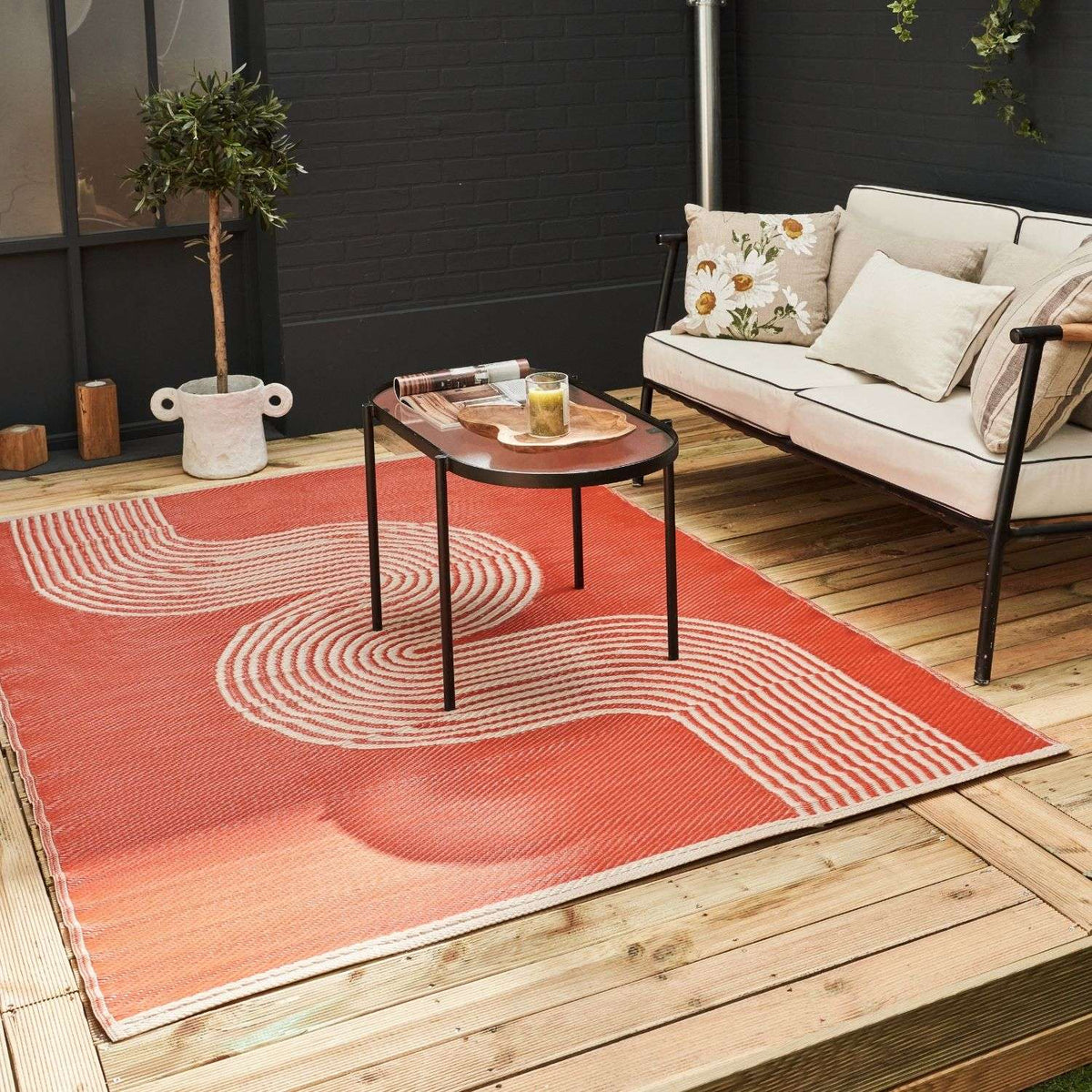 Urban Outdoor Rug Terra & Beige – 1010