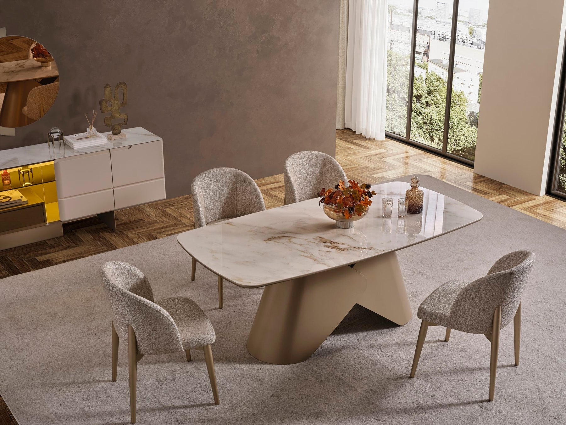 Oslo Luxury Dining Table by Netline Interiors