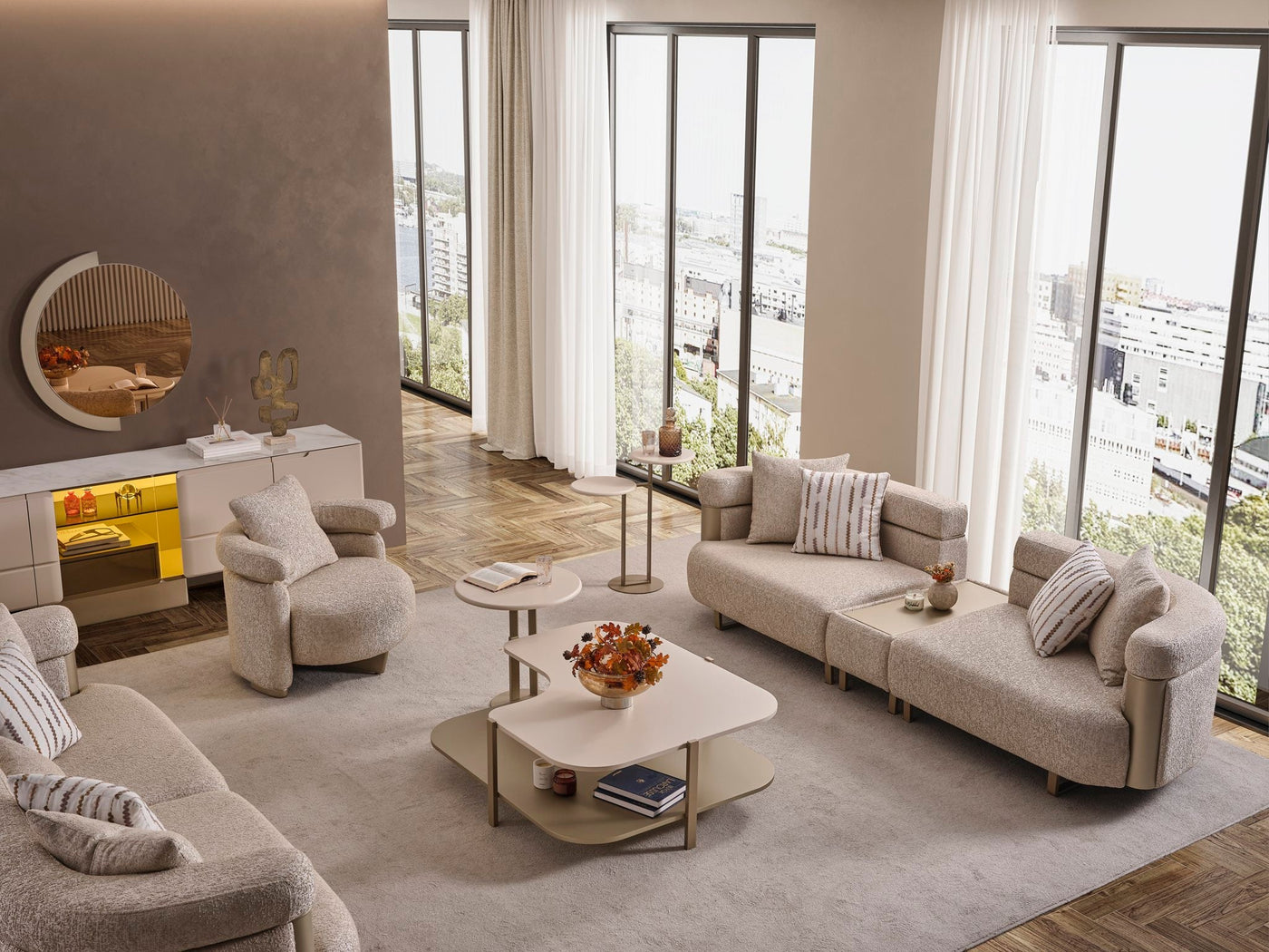 Oslo Luxury Sofa Set by Netline Interiors