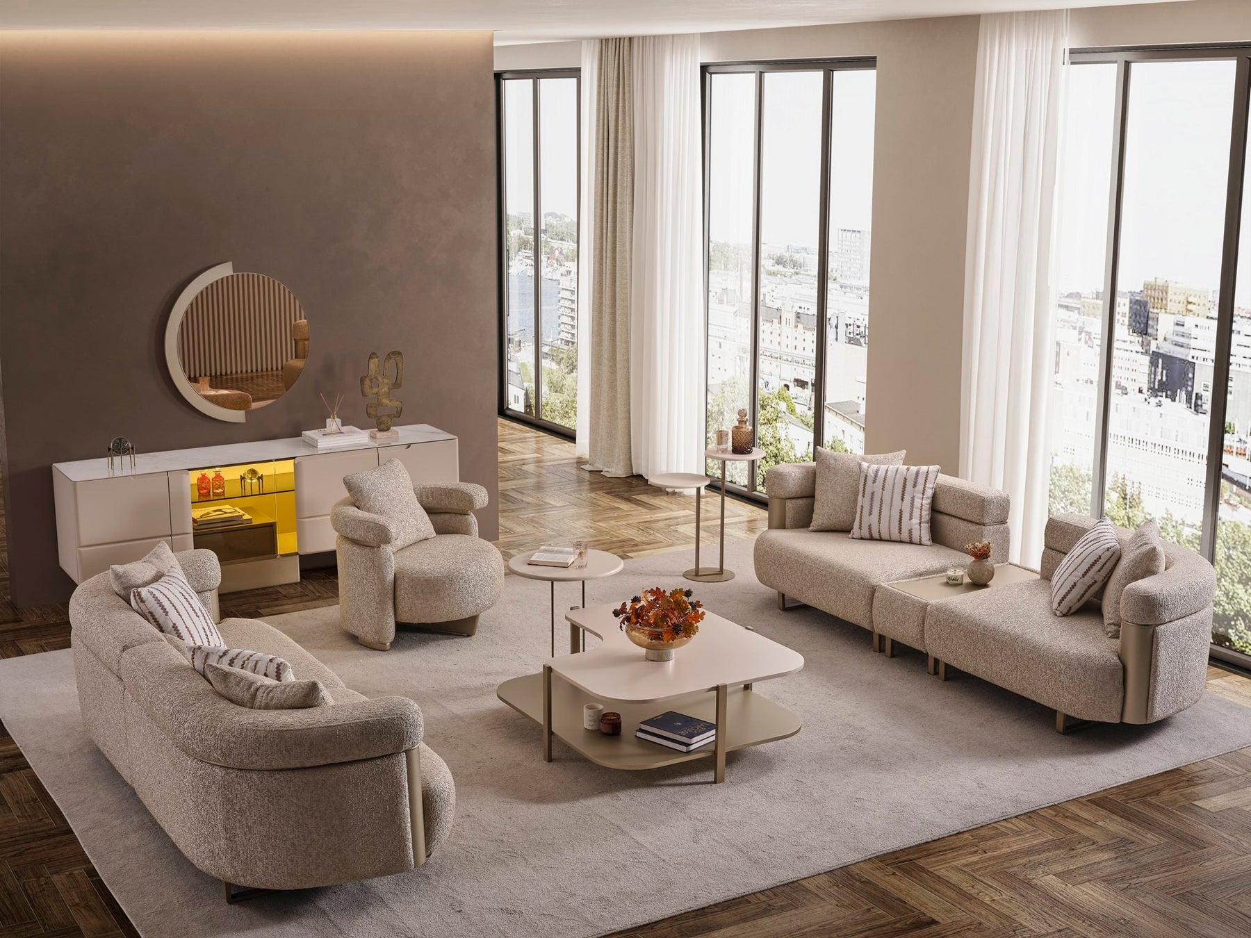 Oslo Luxury Sofa Set by Netline Interiors