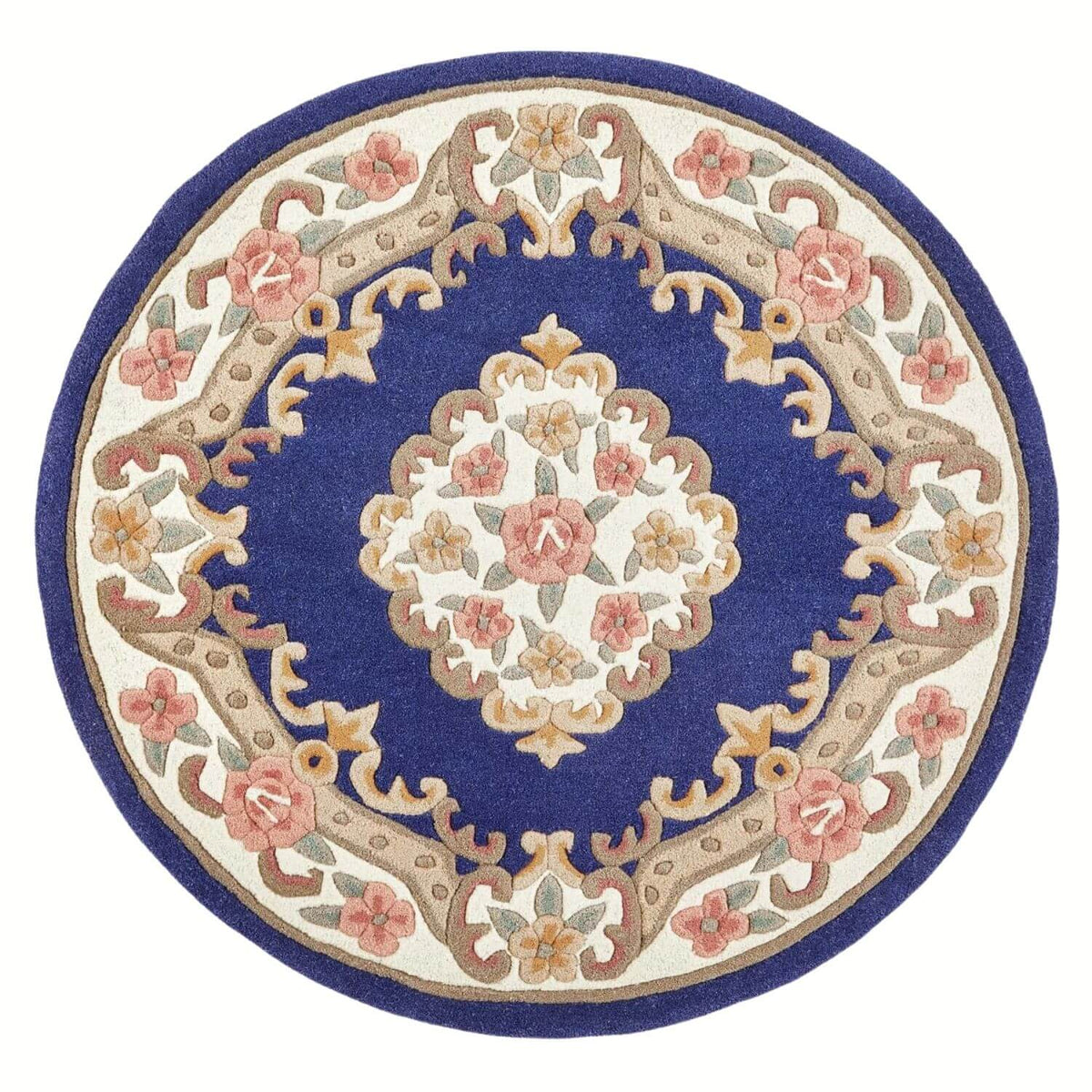 Shensi Navy Medallion Rug