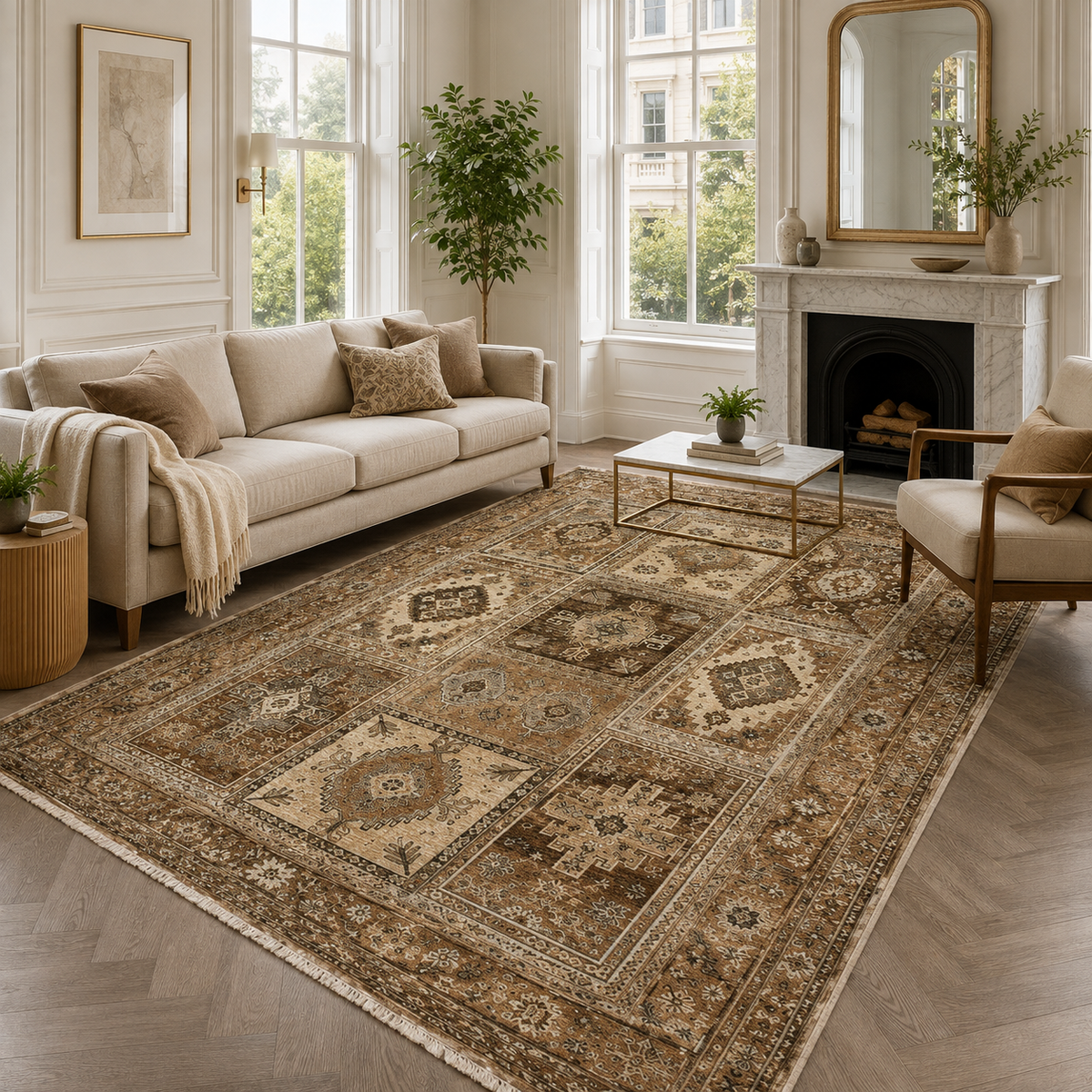 Starlight Heritage Warm Taupe Washable Rug – Netline Home guide
