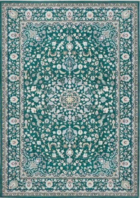 Moody Living Room Ideas: Forest Green, Dark Wood and Statement Rugs – Netline Home Journal