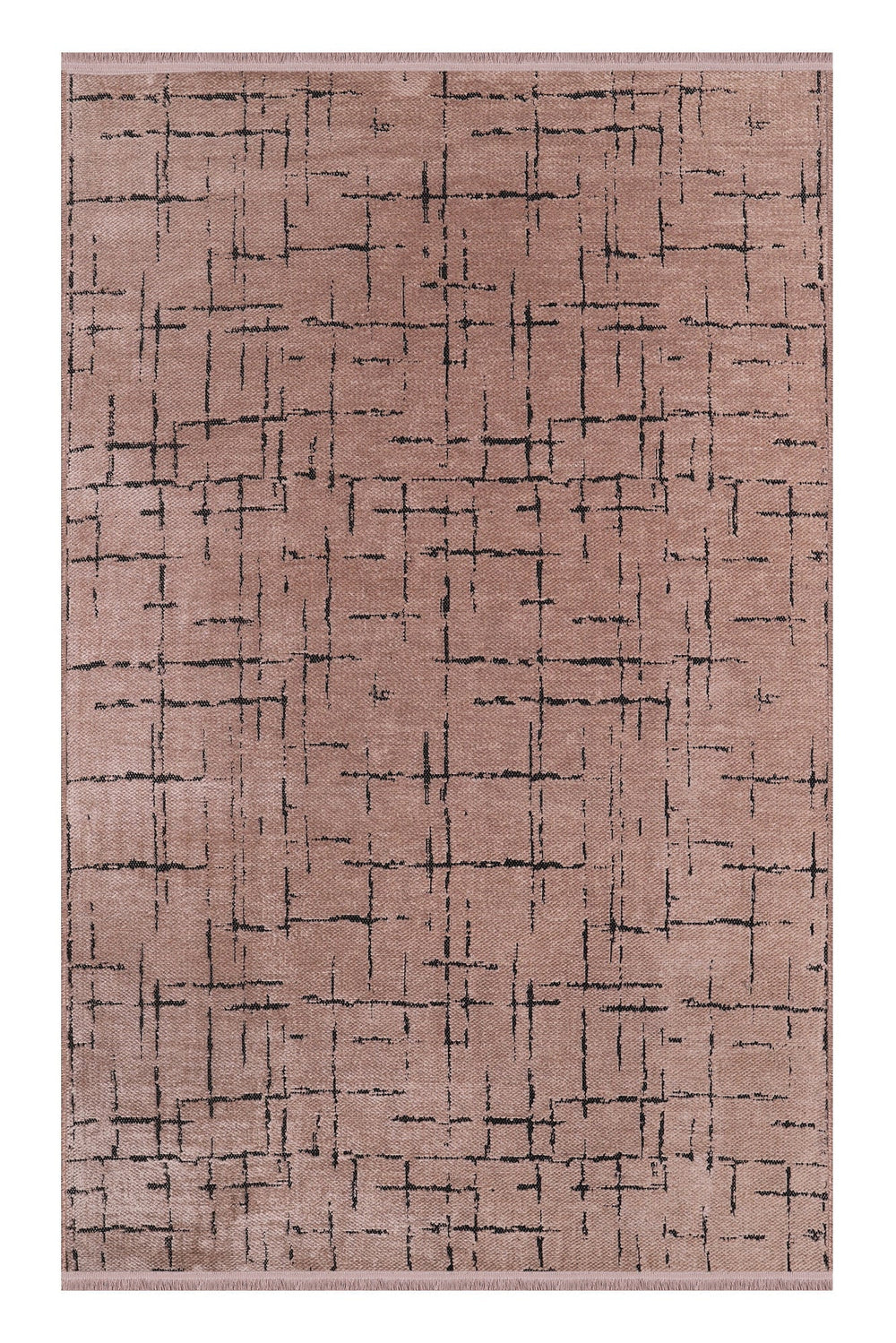 Brown machine washable chenille rug from Netline Home, showcasing soft, plush texture and durable design for easy cleaning.