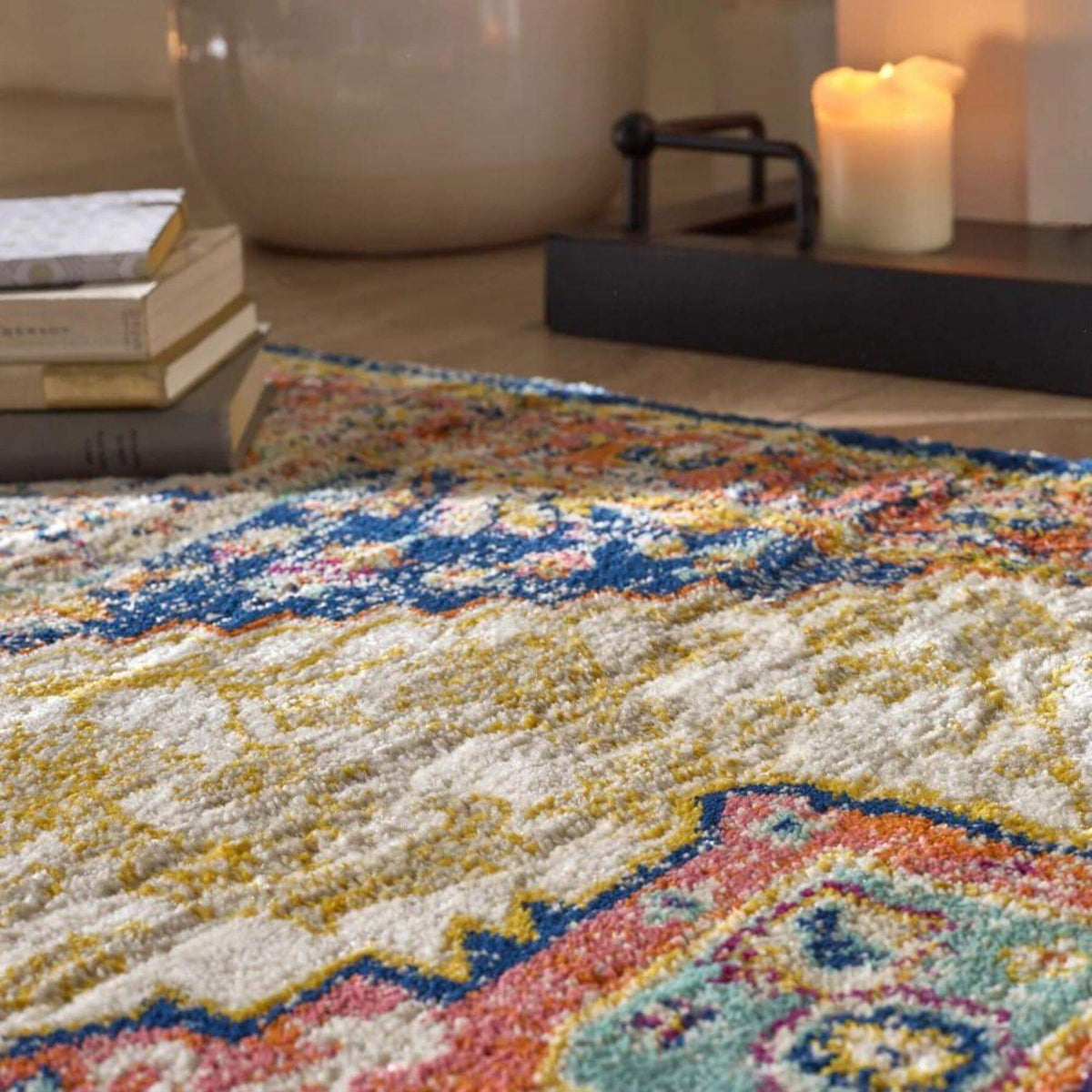 Granada Multicolour Vintage Rug – Amber