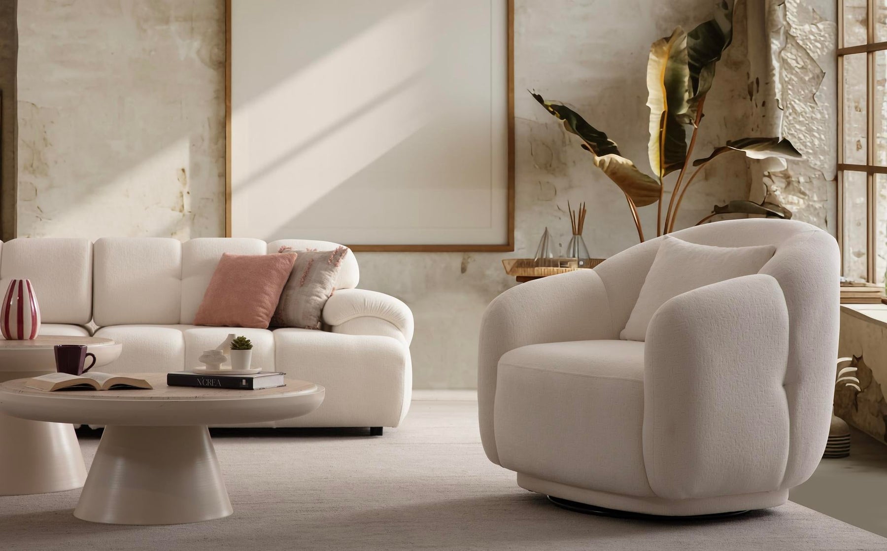 Hestia Swivel Armchair (SK) by Netline Interiors