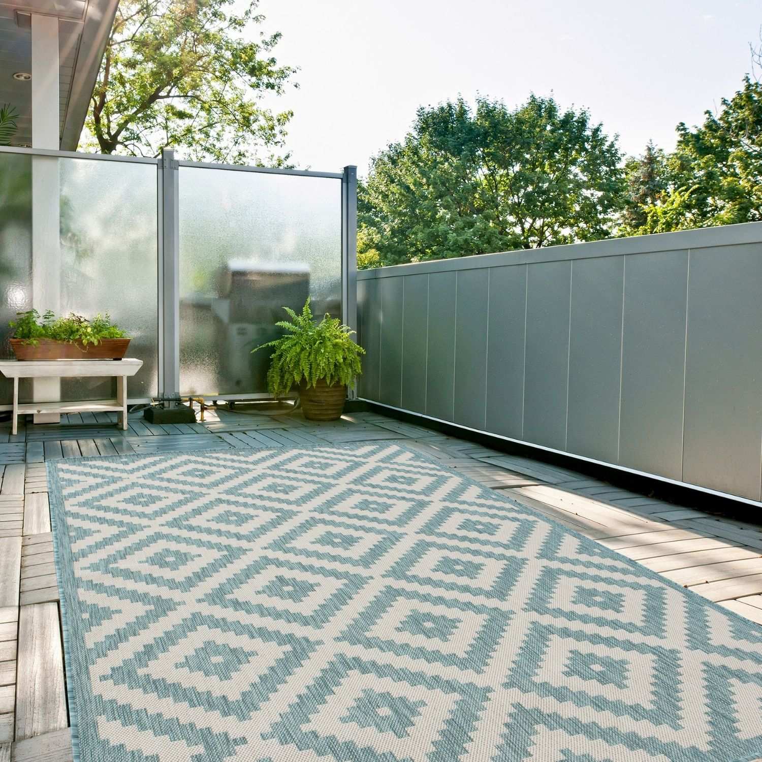 Ecology Outdoor Rug Aqua – 100AQ