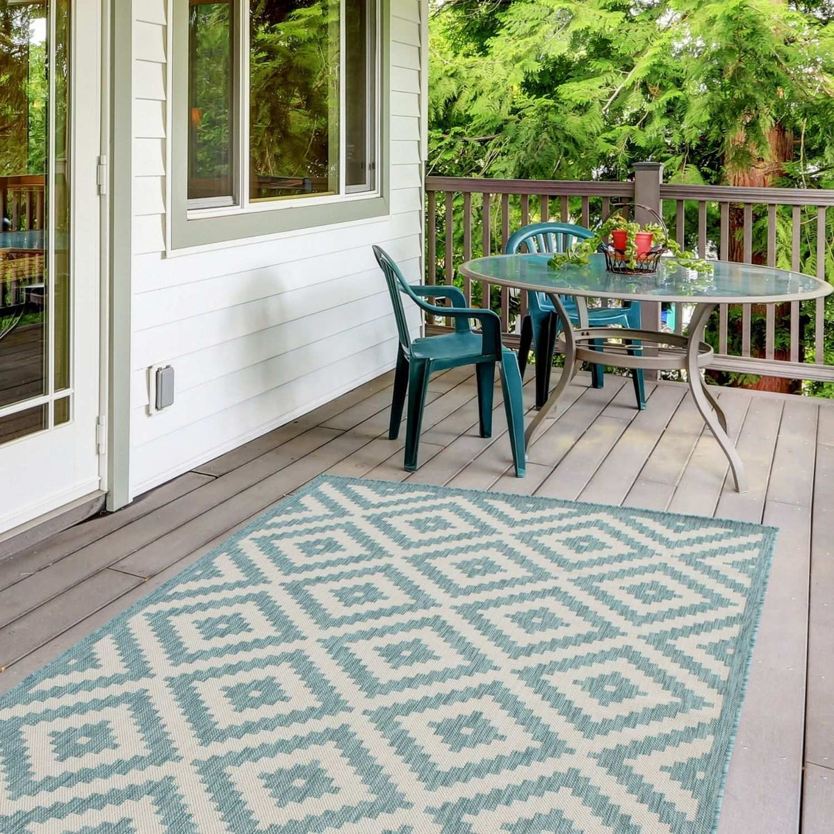 Ecology Outdoor Rug Aqua – 100AQ