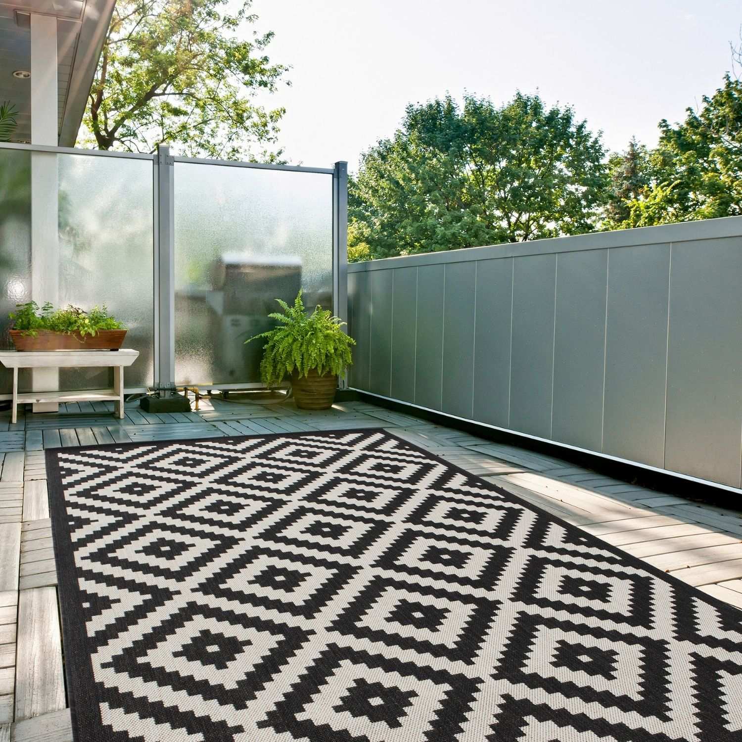 Ecology Outdoor Rug Black – 100bl