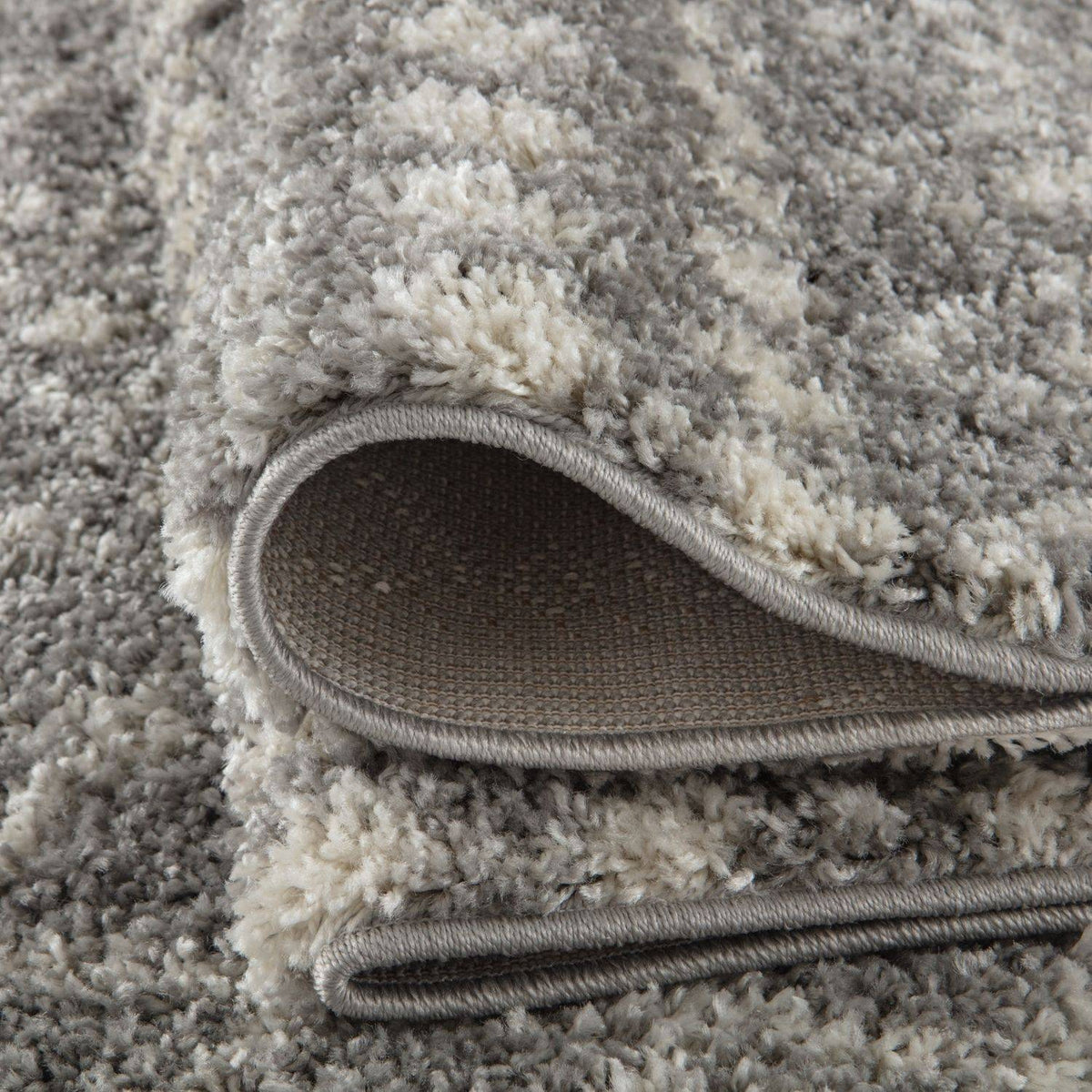 Moroccan Grey Shaggy Rug – 1010