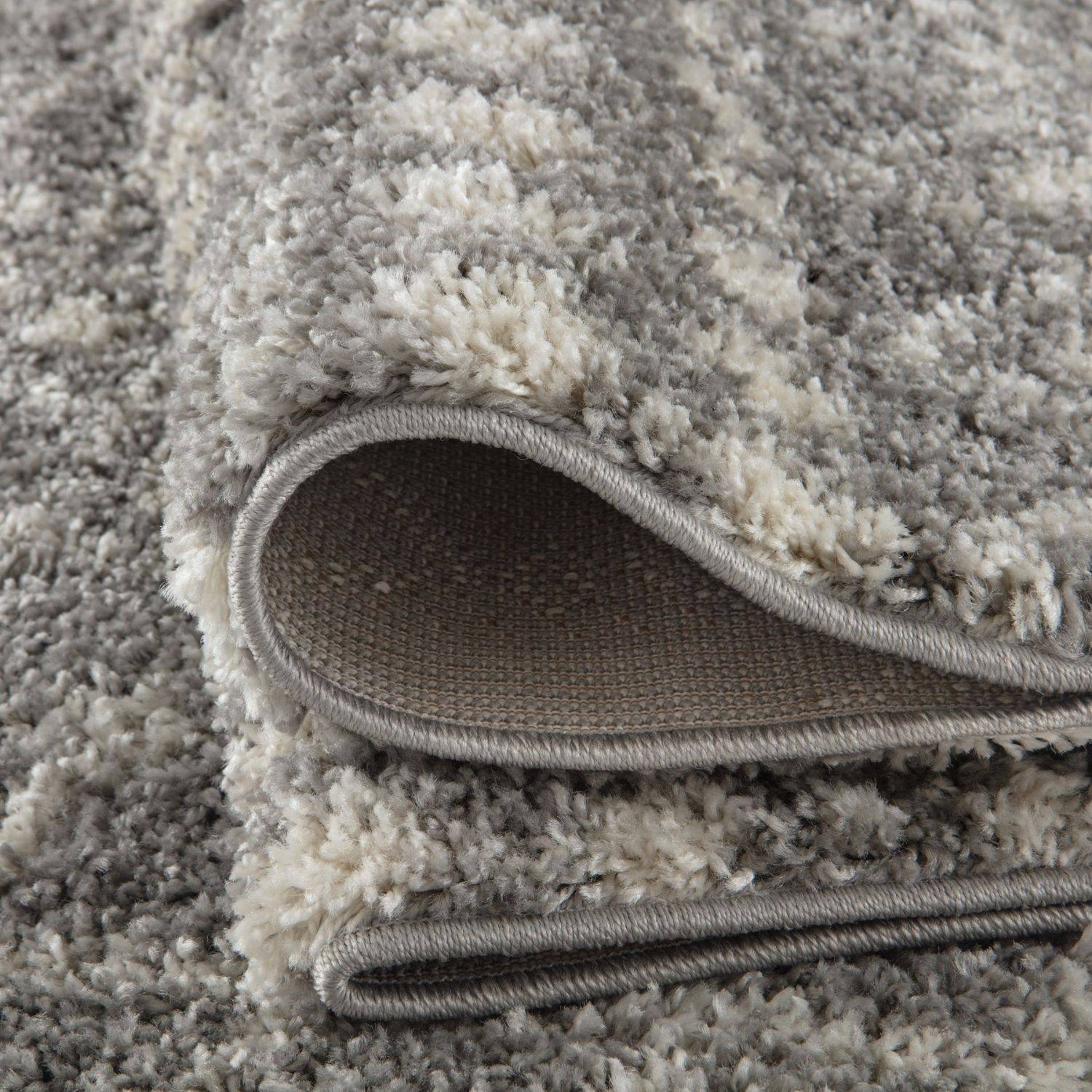 Moroccan Grey Shaggy Rug – 1010
