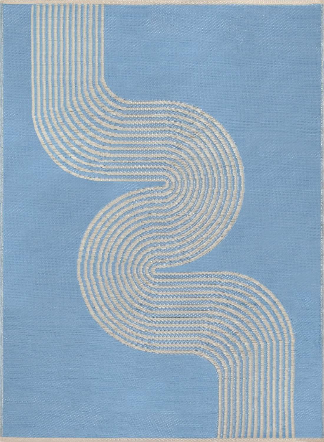 Urban Outdoor Rug Blue & Beige – 1010