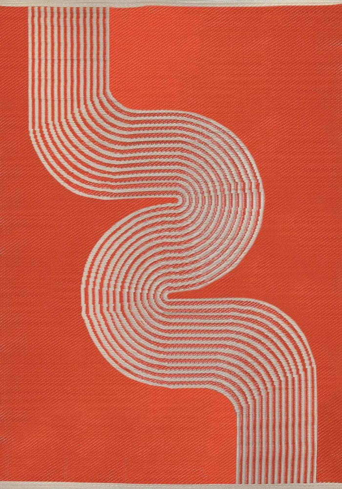 Urban Outdoor Rug Terra & Beige – 1010 shown in an illustrative room