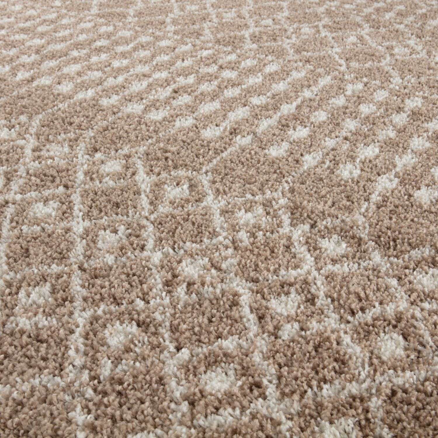 Moroccan Beige Shaggy Rug – 1020