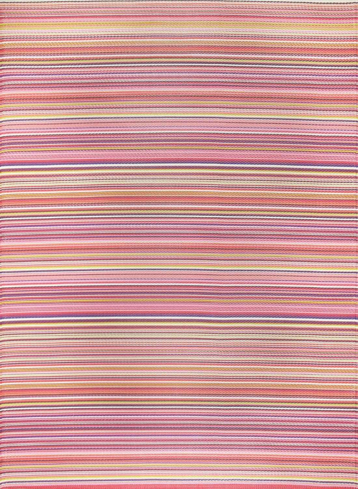 Rainbow Outdoor Rug Pink – 1020 shown in an illustrative room